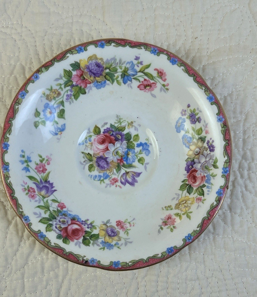 Royal Grafton English Bone China 5" Saucer Floral